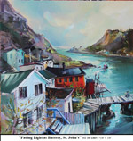 Fading Light at Battery, St.John's, Oil on Canvas